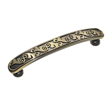 Utopia Alley Roma Antique Brass Cabinet Pull 3.8 inch Center to Center HW265PLAB021